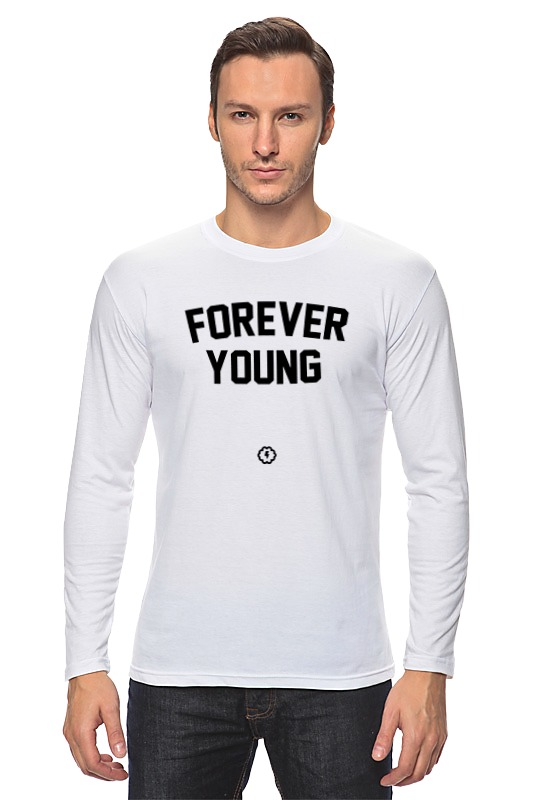 Printio Лонгслив Forever young by brainy printio футболка с полной запечаткой для девочек forever young by brainy