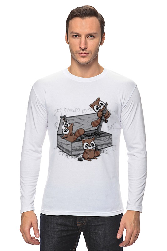 Printio Лонгслив Raccoon terrorist