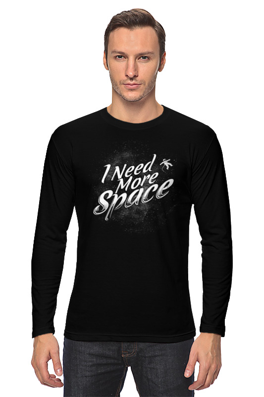 Printio Лонгслив I need more space printio футболка с полной запечаткой женская i need more space