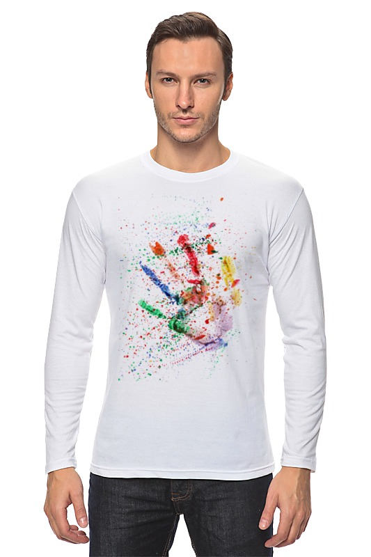 Printio Лонгслив Emotion - жажда творить футболка printio 2141453 emotion жажда творить размер 2xl цвет белый
