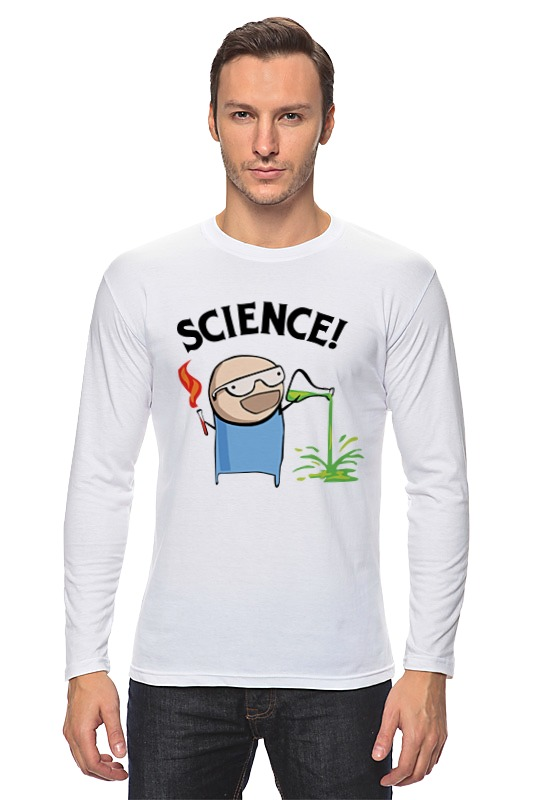 Printio Лонгслив Science! ботан printio футболка классическая science ботан