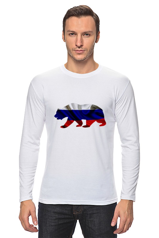Printio Лонгслив Русский медведь printio рубашка поло русский медведь