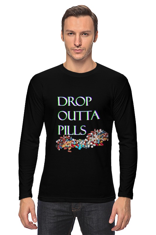 Printio Лонгслив Dropouttapills poison drop pills подвеска pill черная
