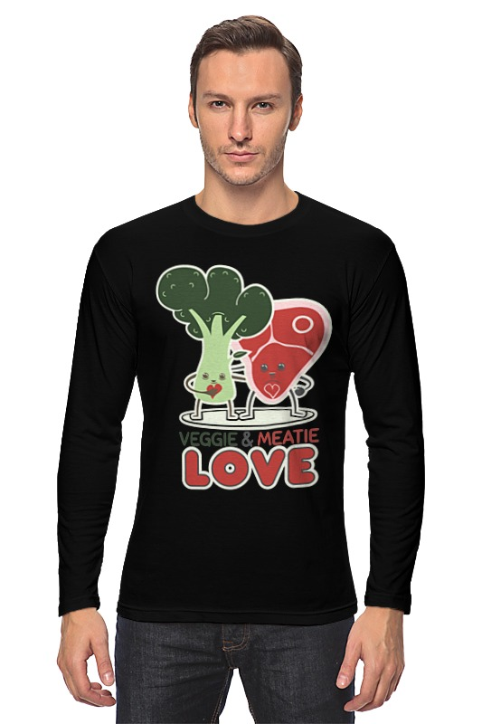 Printio Лонгслив Овощно-мясная любовь printio футболка wearcraft premium овощно мясная любовь
