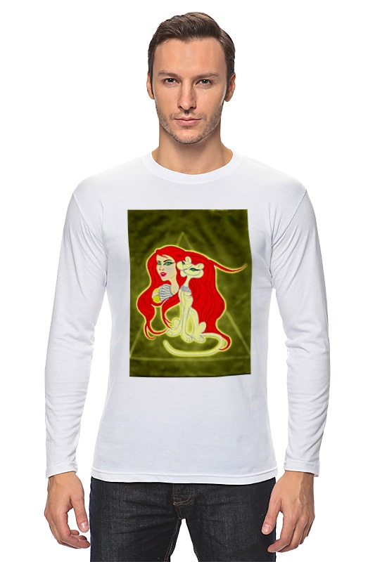 printio футболка классическая бастет богиня любви Printio Лонгслив Бастет-богиня любви