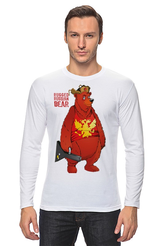 Printio Лонгслив Rugged russian bear