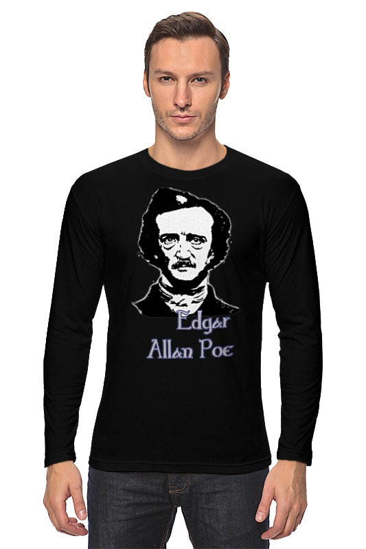 Printio Лонгслив Эдгар аллан по (edgar allan poe) printio футболка с полной запечаткой мужская эдгар аллан по edgar allan poe