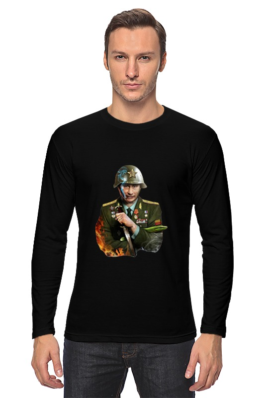 Printio Лонгслив Путин солдат printio футболка классическая путин солдат