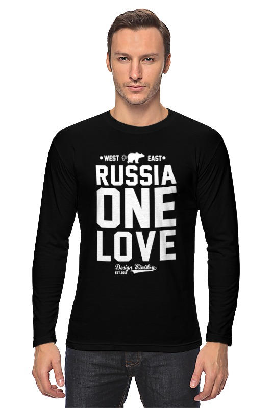цена Printio Лонгслив Russia one love by design ministry