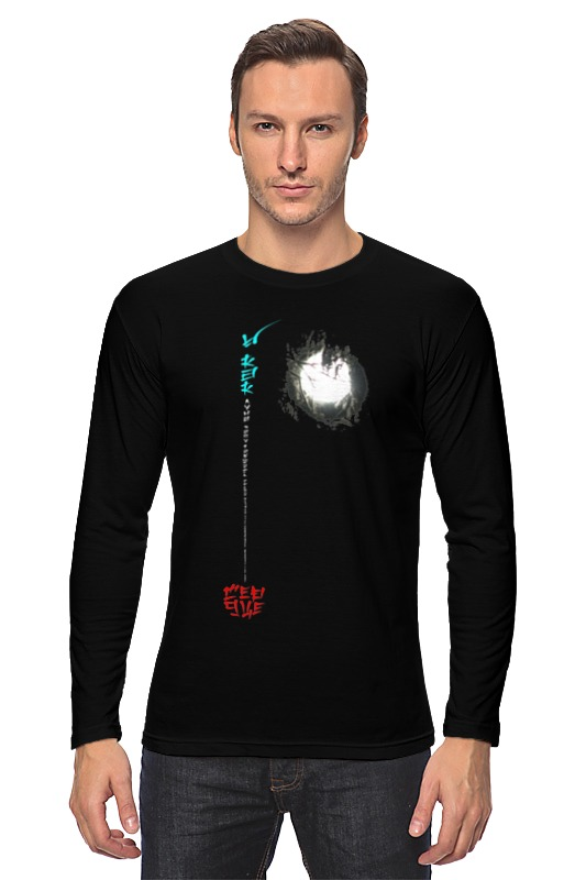 Printio Лонгслив Луна в ветвях № 1. китай printio футболка с полной запечаткой мужская луна в ветвях 1 китай