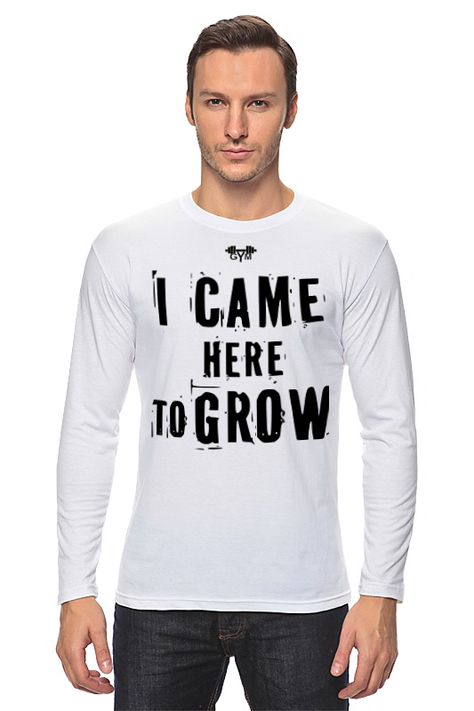 Printio Лонгслив I came here to grow! printio футболка wearcraft premium slim fit i came here to grow