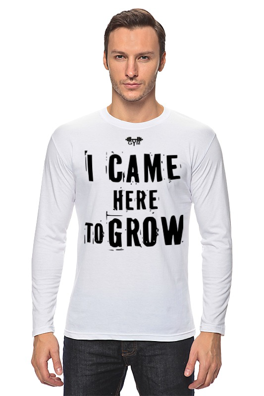 Printio Лонгслив I came here to grow! printio майка классическая i came here to grow