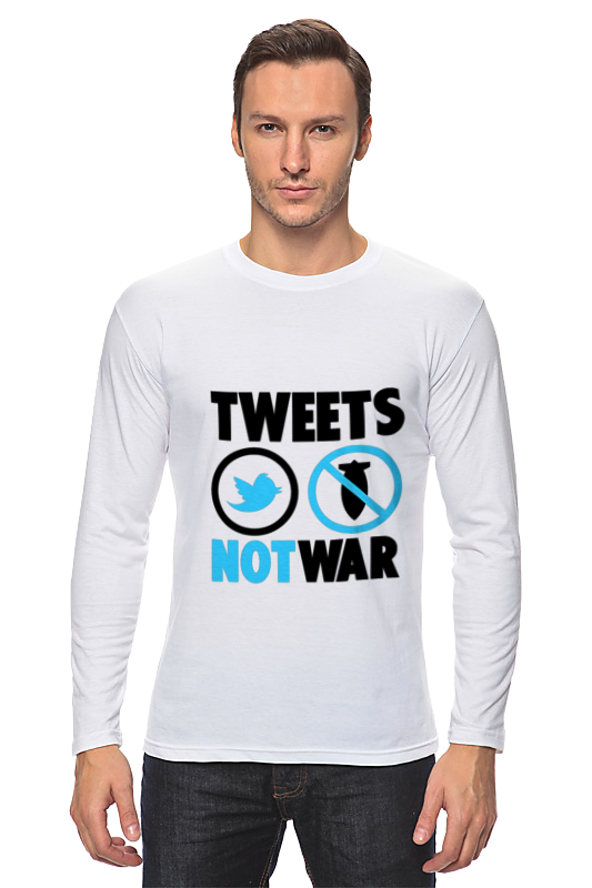 Printio Лонгслив Tweets not war printio сумка tweets not war