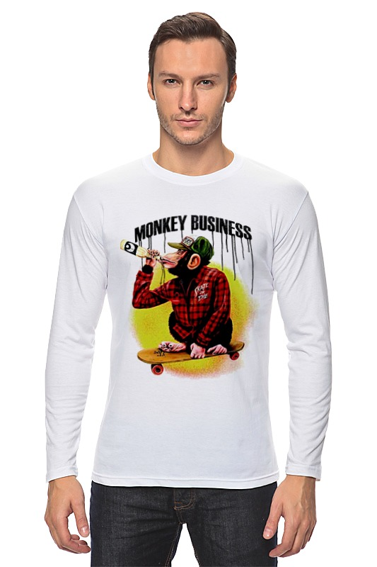 Printio Лонгслив Monkey (обезьяна) printio лонгслив moto monkey