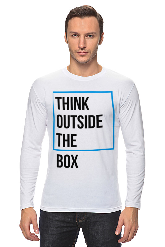 Printio Лонгслив Think outside the box think outside of the box