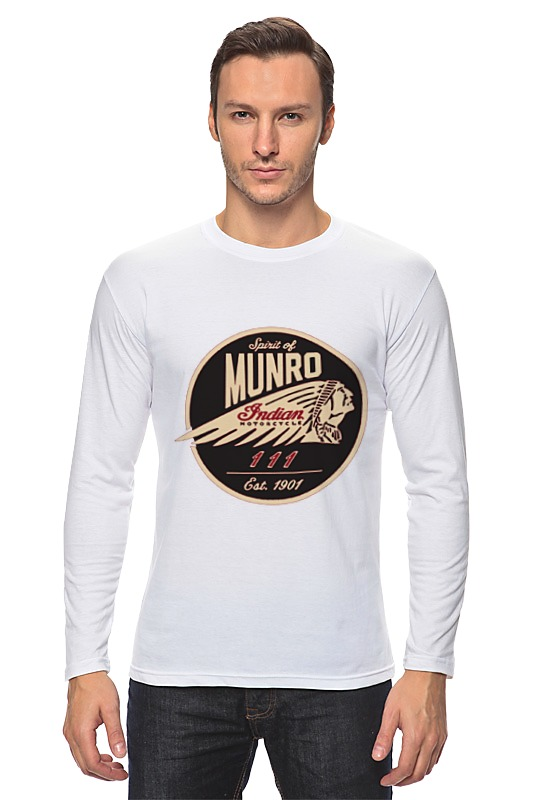 Printio Лонгслив The spirit of munro. indian printio футболка wearcraft premium the spirit of munro indian