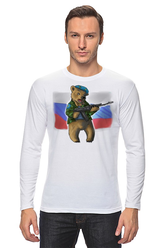 цена Printio Лонгслив Russian bear