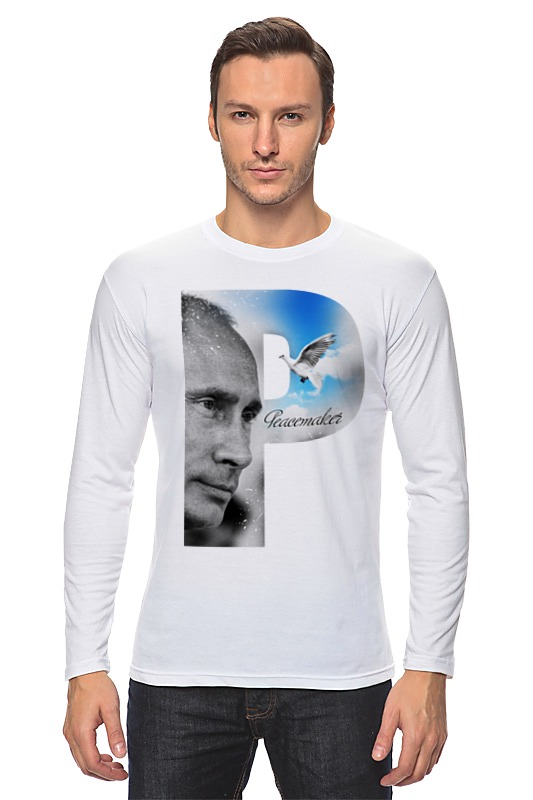 Printio Лонгслив Putin peacemaker by design ministry printio футболка wearcraft premium putin peacemaker by design ministry