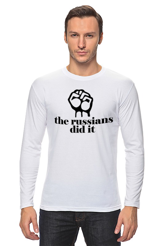 Printio Лонгслив The russians did it футболка printio 2211344 the russians did it размер s цвет белый