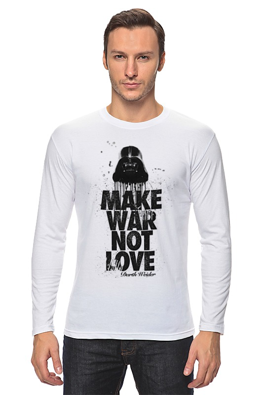 Printio Лонгслив Make war not love by darth weider printio майка классическая make war not love by darth weider