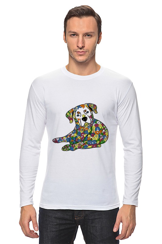 Printio Лонгслив Собака из дудл монстров printio футболка wearcraft premium собака из дудл монстров