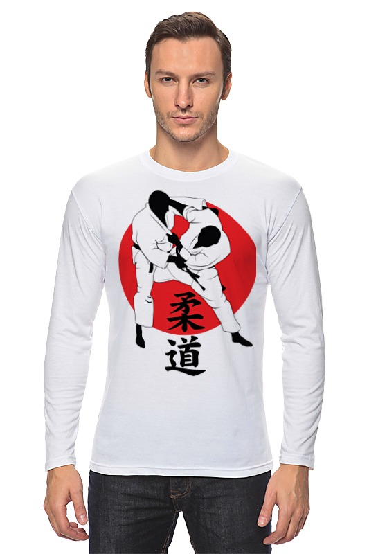printio футболка классическая дзюдо judo бросок япония Printio Лонгслив Дзюдо judo бросок япония