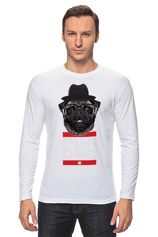 Printio Лонгслив Pug x run dmc printio детская футболка классическая унисекс pug x run dmc