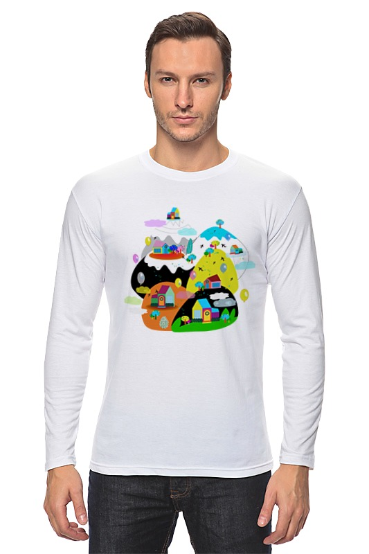 Printio Лонгслив Облачный город