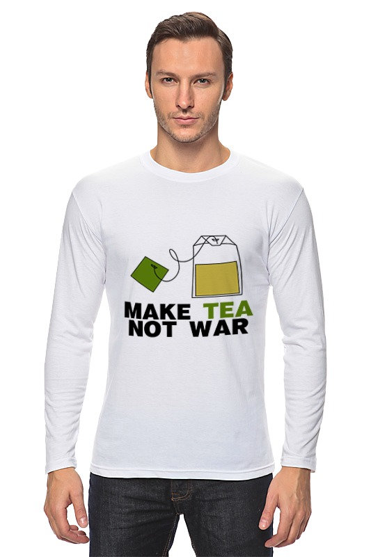 Printio Лонгслив Make tea not war printio футболка классическая make tea not war