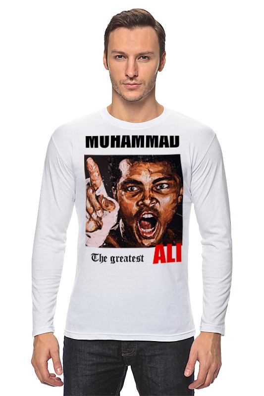 Printio Лонгслив Muhhamad ali the greatest printio футболка wearcraft premium muhhamad ali the greatest