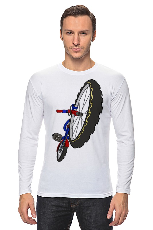 Printio Лонгслив Велосипед колесо для велосипеда двойной обод 26 переднее под эксцентрик
