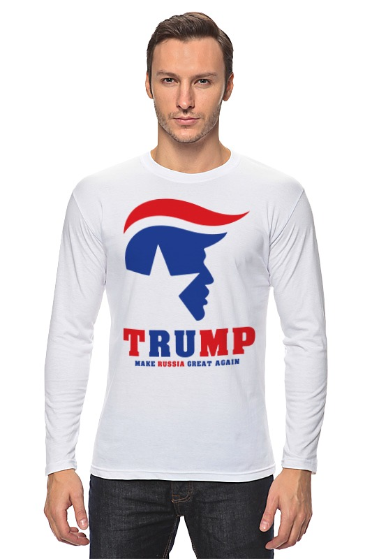 Printio Лонгслив Трамп (россия) trump 2020 funny believe me really great t shirt