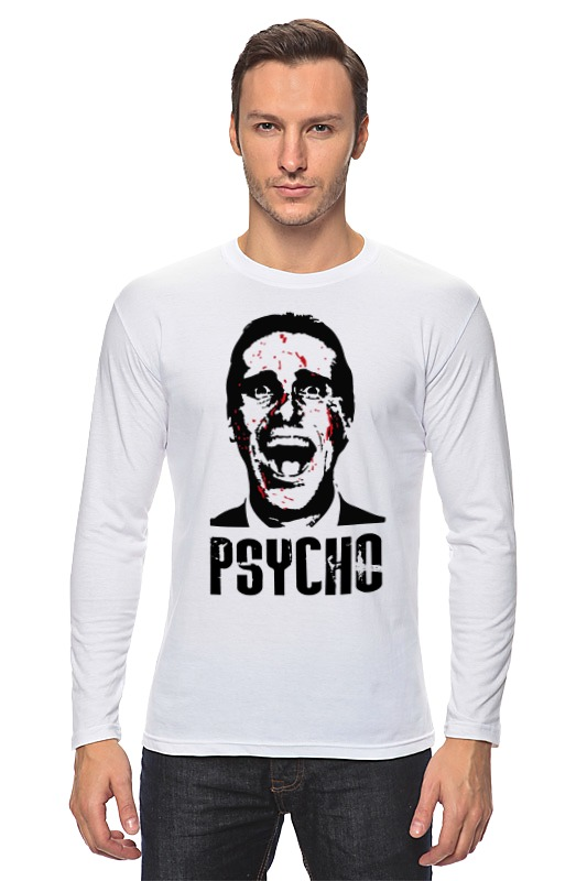 Printio Лонгслив American psycho(американский психопат) printio футболка wearcraft premium american psycho американский психопат