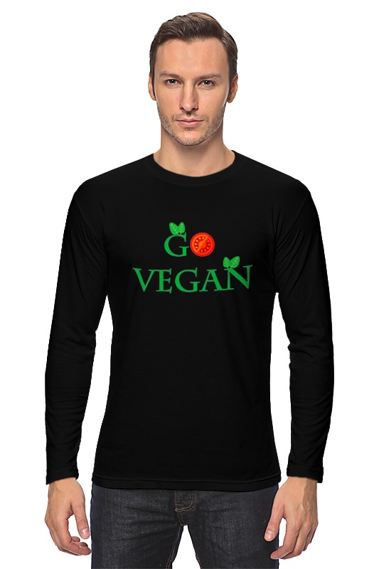 Printio Лонгслив Go vegan