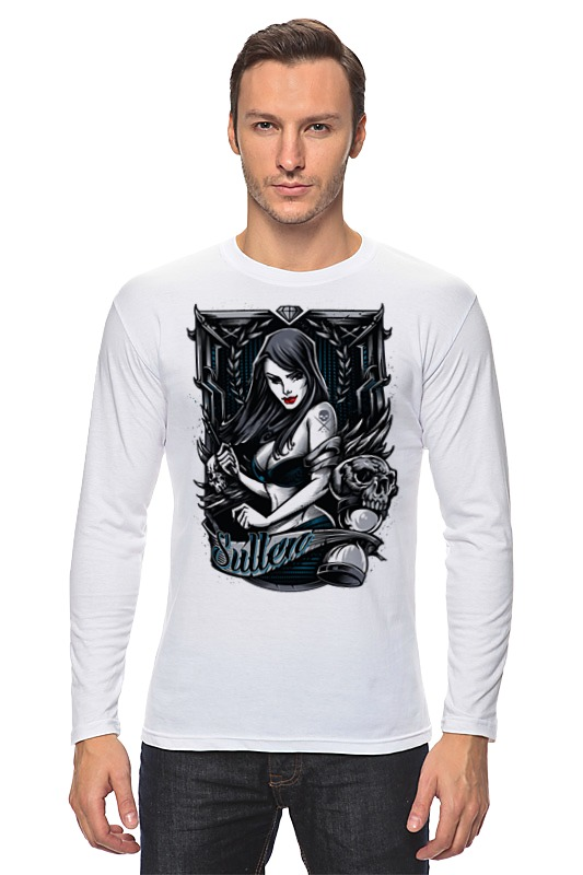 Printio Лонгслив Gothic girl printio футболка классическая gothic girl