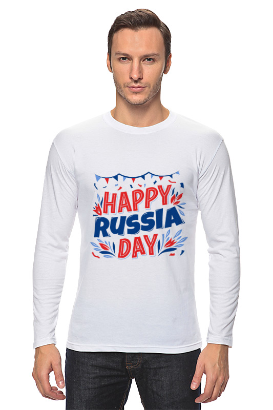 Printio Лонгслив Happy russia day