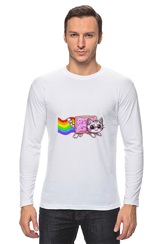 Printio Лонгслив Nyan cat printio футболка классическая nyan cat