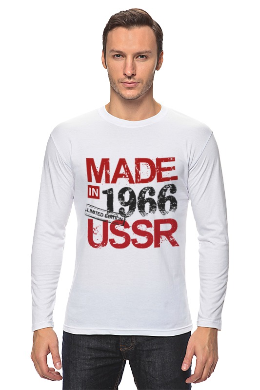 Printio Лонгслив Made in ussr 1966 printio футболка классическая made in ussr 1966