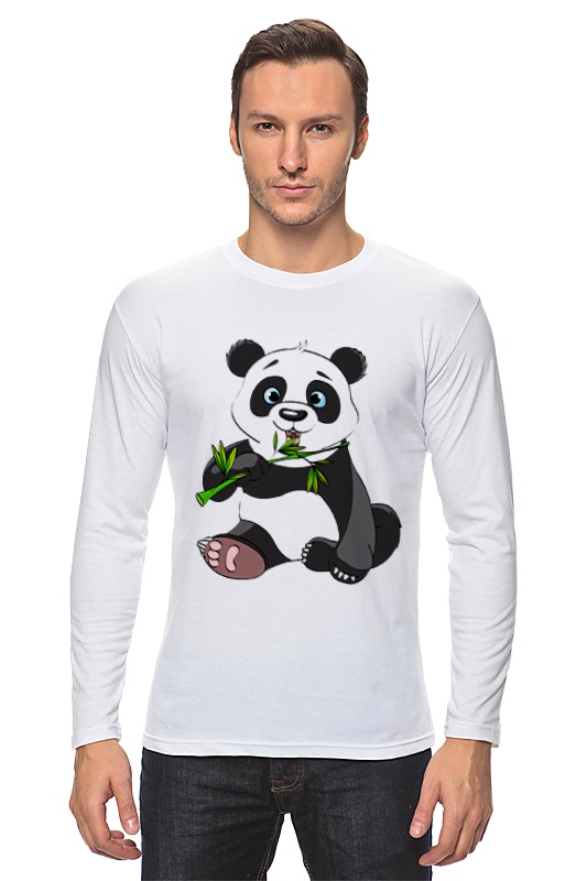 Printio Лонгслив Панда жидкий чехол с блестками позы маленькой панды на xiaomi redmi 4a сяоми редми 4а