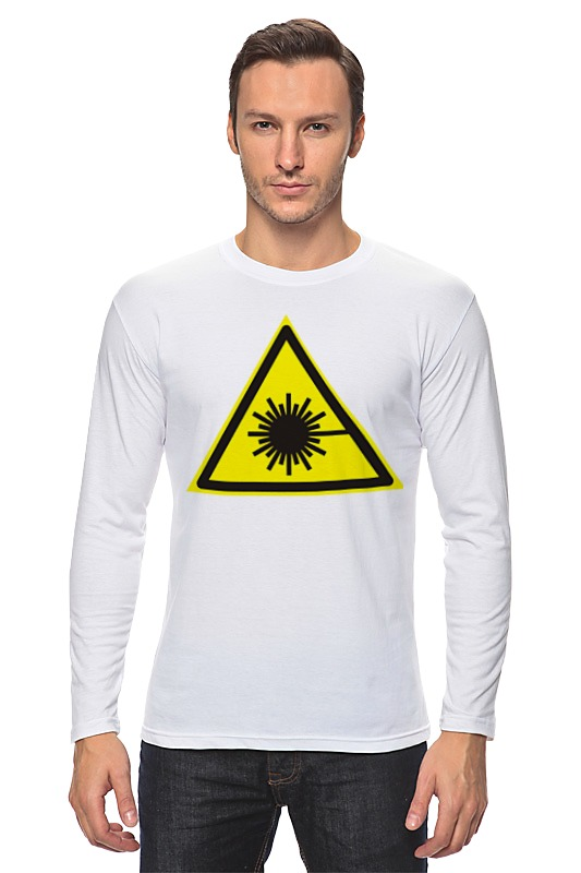 Printio Лонгслив Осторожно излучение лазера printio футболка wearcraft premium осторожно излучение лазера
