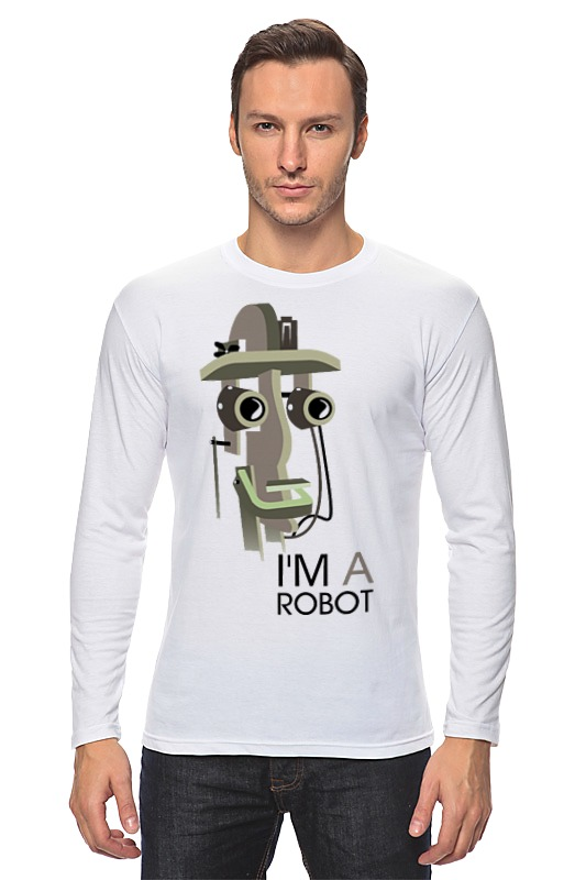 Printio Лонгслив I`m a robot printio футболка классическая i m a robot