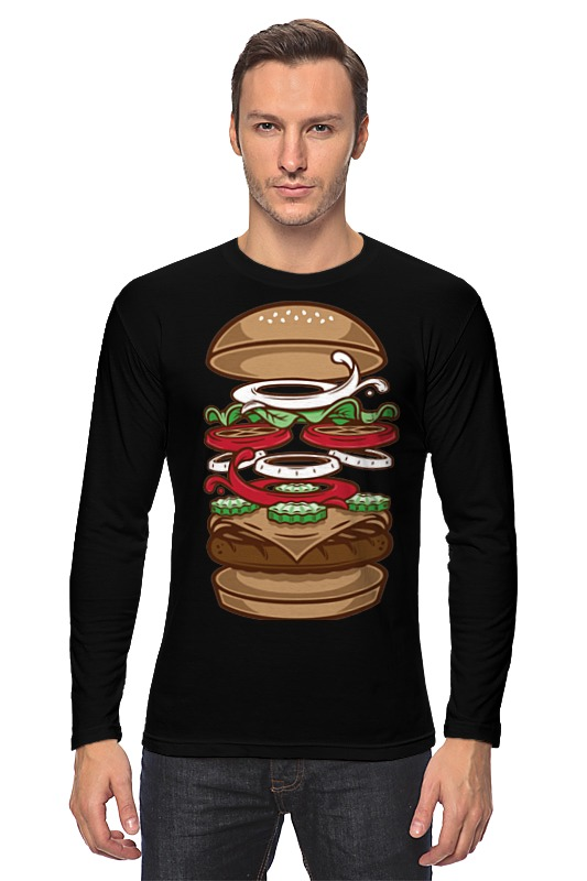 Printio Лонгслив Burger/бургер