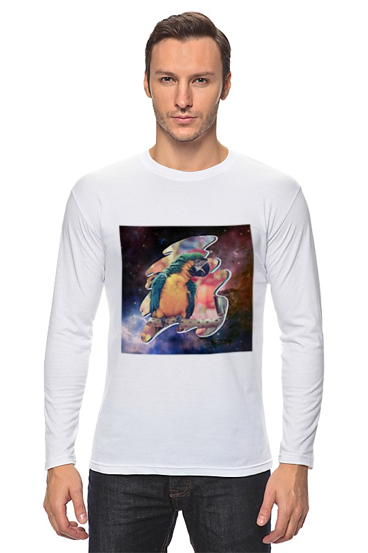 Printio Лонгслив Цветастый попугай