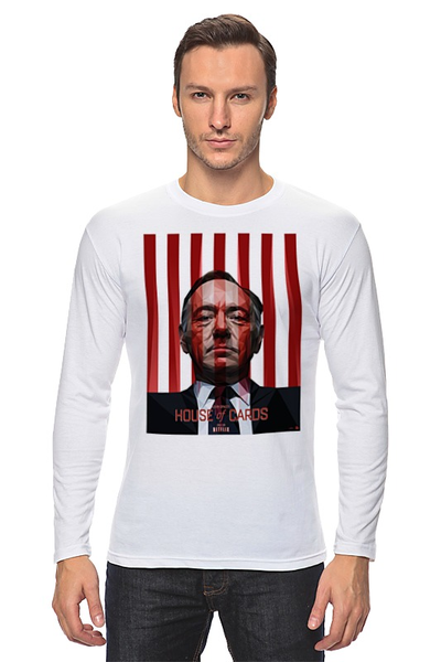 Заказать лонгслив в Москве. Лонгслив house of cards от cherdantcev - готовые дизайны и нанесение принтов.