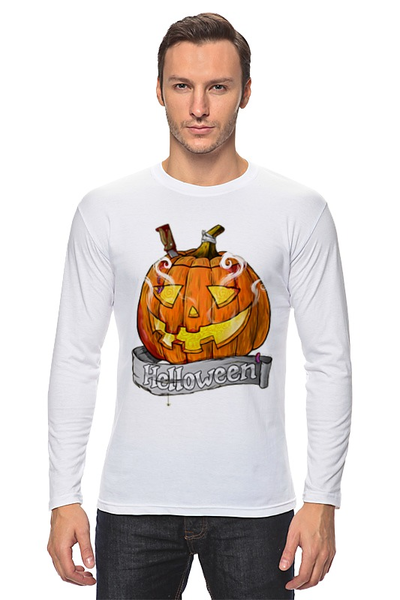 Заказать лонгслив в Москве. Лонгслив Helloween от Антон Величко - готовые дизайны и нанесение принтов.