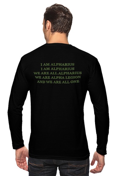 Заказать лонгслив в Москве. Лонгслив Alpha Legion T-shirt от ion2903 - готовые дизайны и нанесение принтов.
