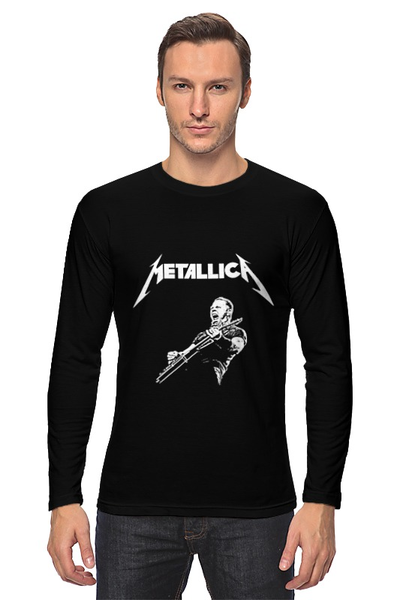 Заказать лонгслив в Москве. Лонгслив Metallica от BURNSHIRTS - готовые дизайны и нанесение принтов.