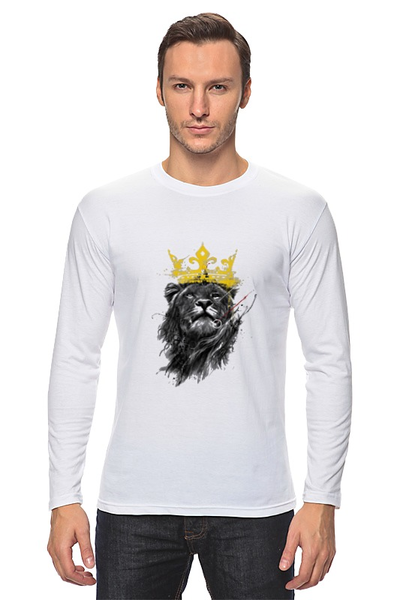 Заказать лонгслив в Москве. Лонгслив Lion king от YellowCloverShop - готовые дизайны и нанесение принтов.