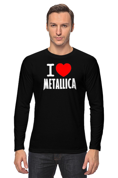 Заказать лонгслив в Москве. Лонгслив «I love Metallica» от metallica - готовые дизайны и нанесение принтов.