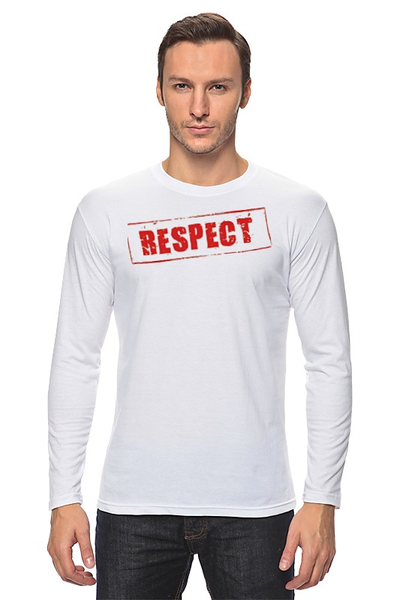 Заказать лонгслив в Москве. Лонгслив Respect от Leichenwagen - готовые дизайны и нанесение принтов.